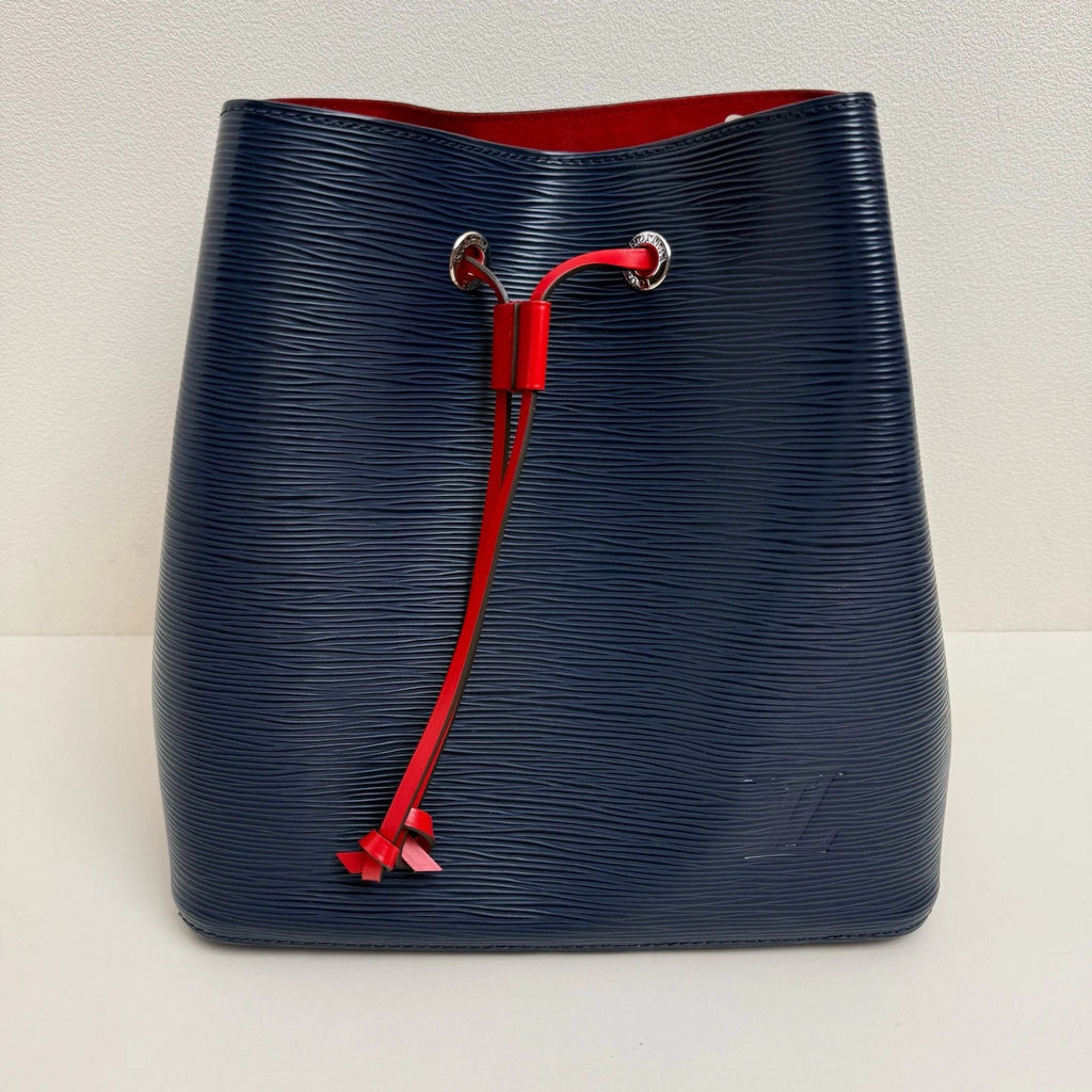 Louis Vuitton NeoNoe Epi Leather Drawstring Bucket Shoulder Crossbody Blue
