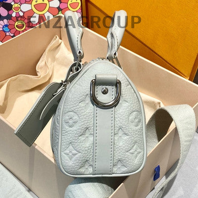 Louis Vuitton Keepall Monogram Handbag Silver - Classic Women's Travel