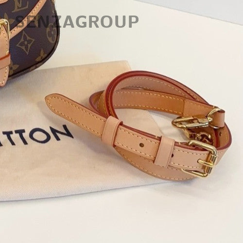 Louis Vuitton Saumer BB Monogram Top Handle Bag Shoulder Bag Brown Gold Women