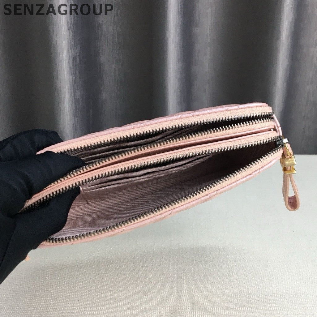 Chanel Mini Quilted Chain Shoulder Bag Pink Gold Classic Fashion Women