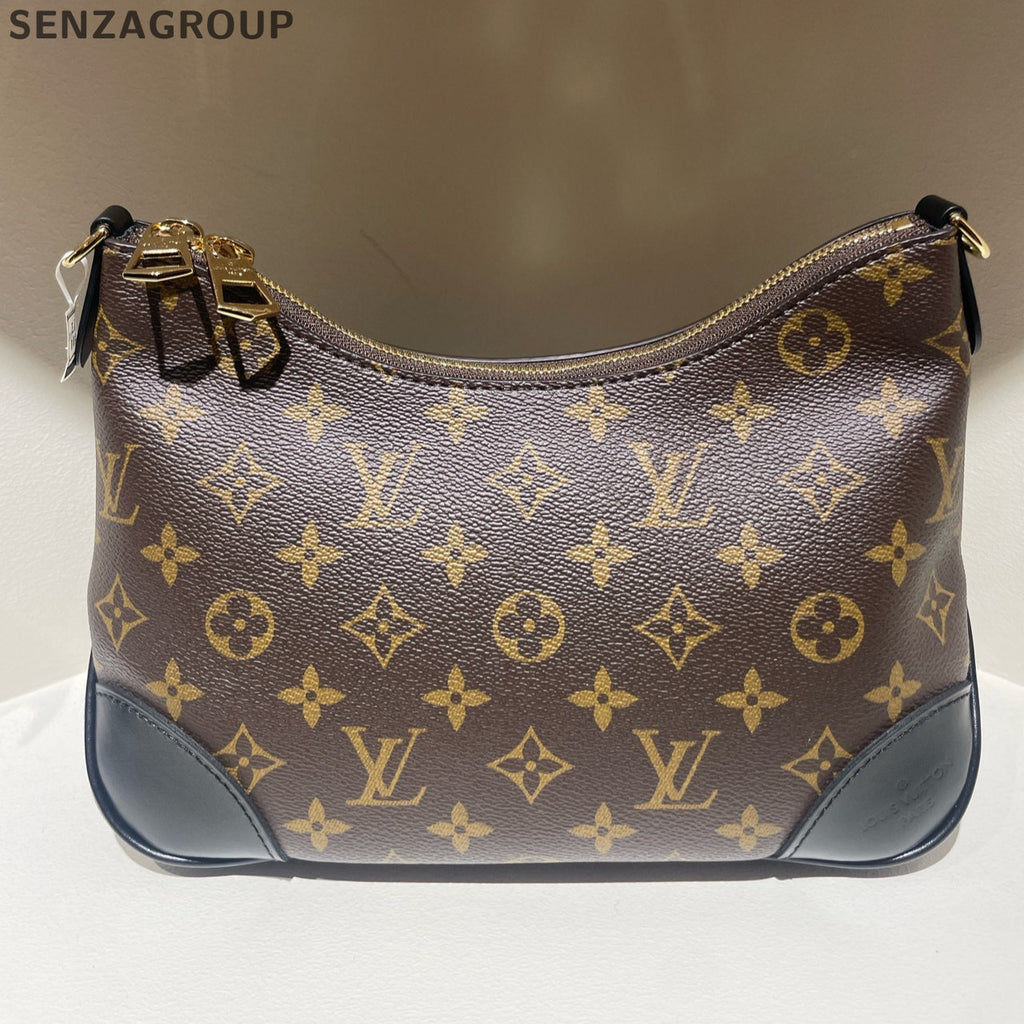 Louis Vuitton Monogram Black Horn Chain Shoulder Crossbody Bag Brown M45831