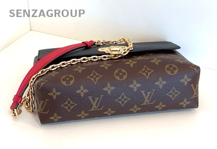 Louis Vuitton Saint Placide Chain Monogram Shoulder bag Brown Black Women