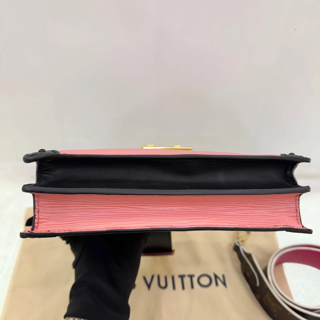 Louis Vuitton Pink Epi Trunk Clutch For Women