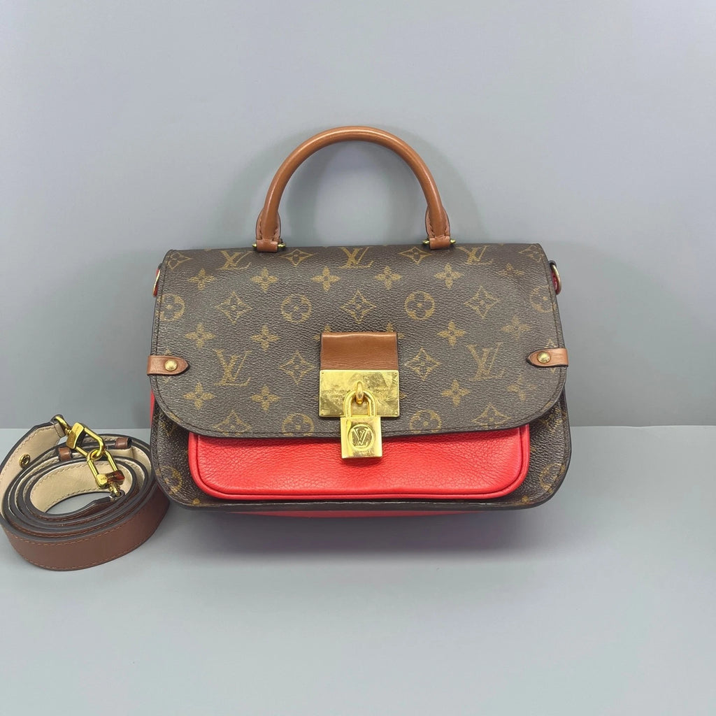 Louis Vuitton Red Lock Messenger Bag For Women