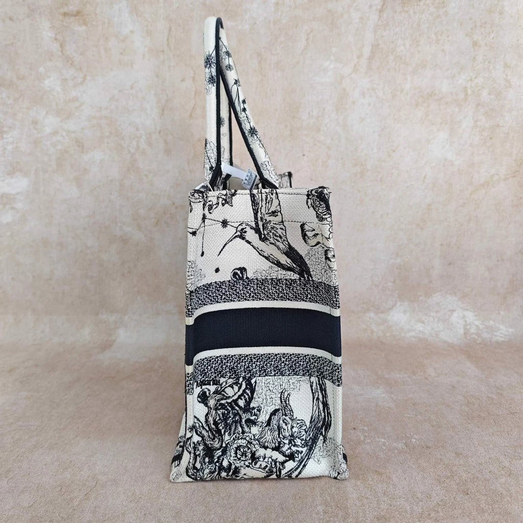 Dior Embroidered Constellation Medium Canvas Tote Handbag For Women