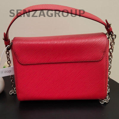 Louis Vuitton Twist Red Silver Medium Chain Shoulder Bag Handbag