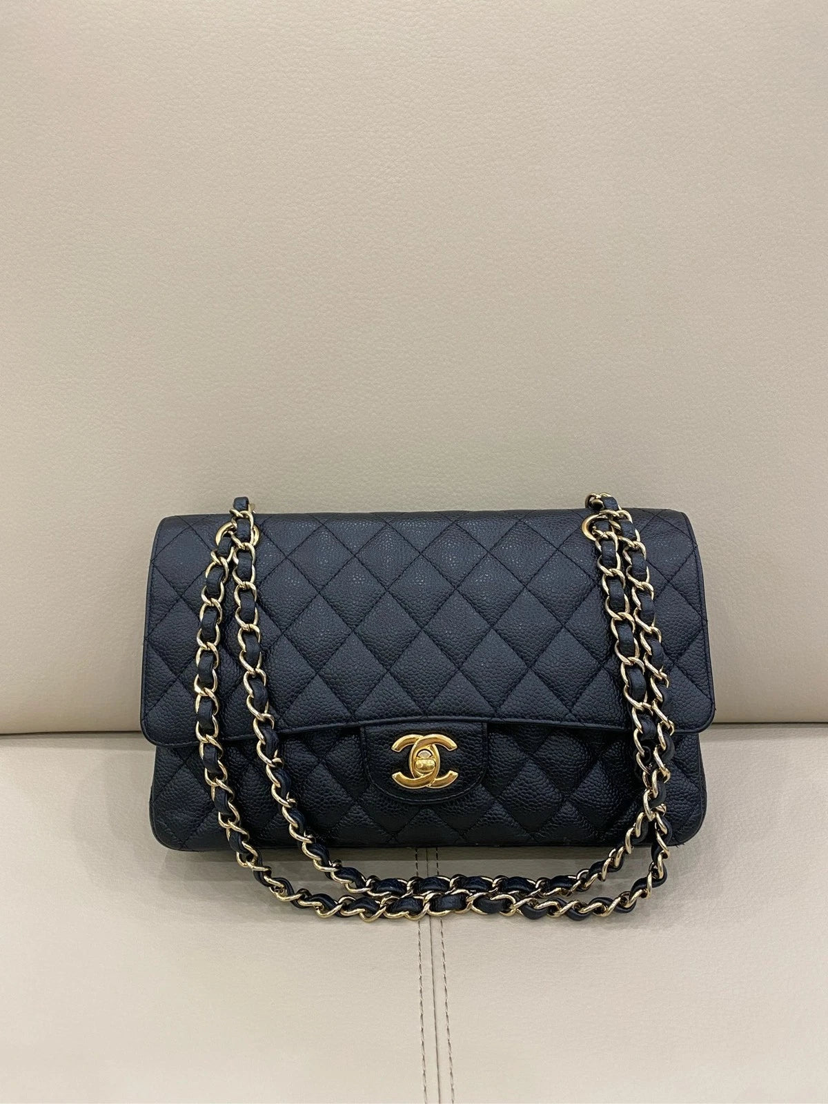 CHANEL CF Medium Black Shoulder Bag For Women