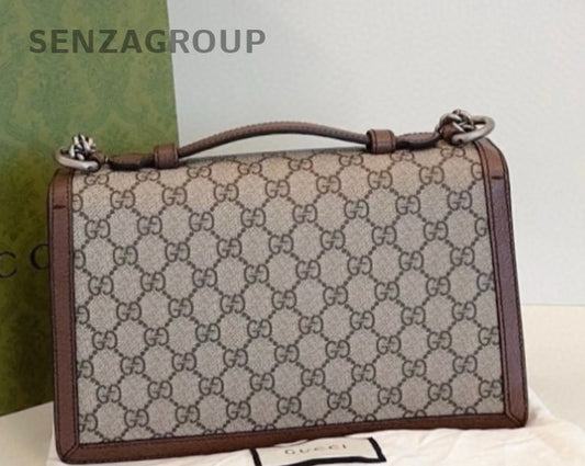 Gucci Dionysus MM Top Handle Shoulder Bag Brown Women Almost Brand New