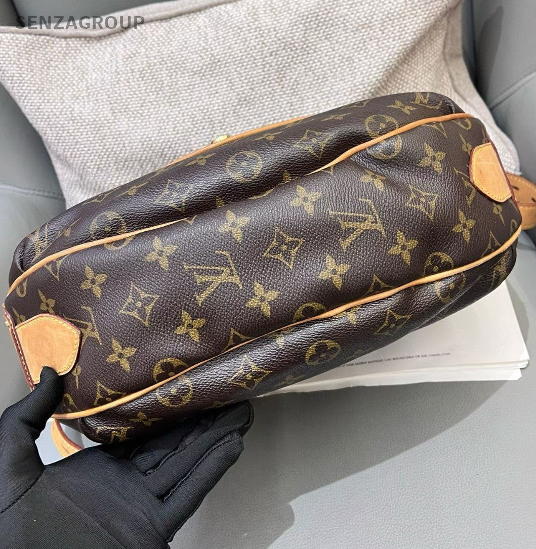 Louis Vuitton Tulum Monogram Crossbody Shoulder Bag Brown Gold Women Classic