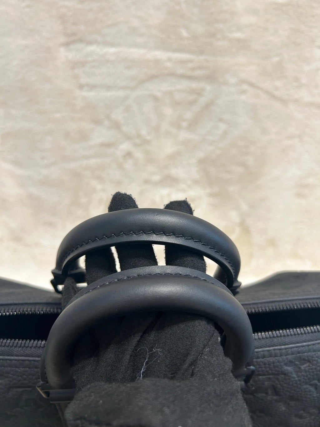 Louis Vuitton Keepall35 Top Handle Shoulder Bag Black Unisex Adults Classic