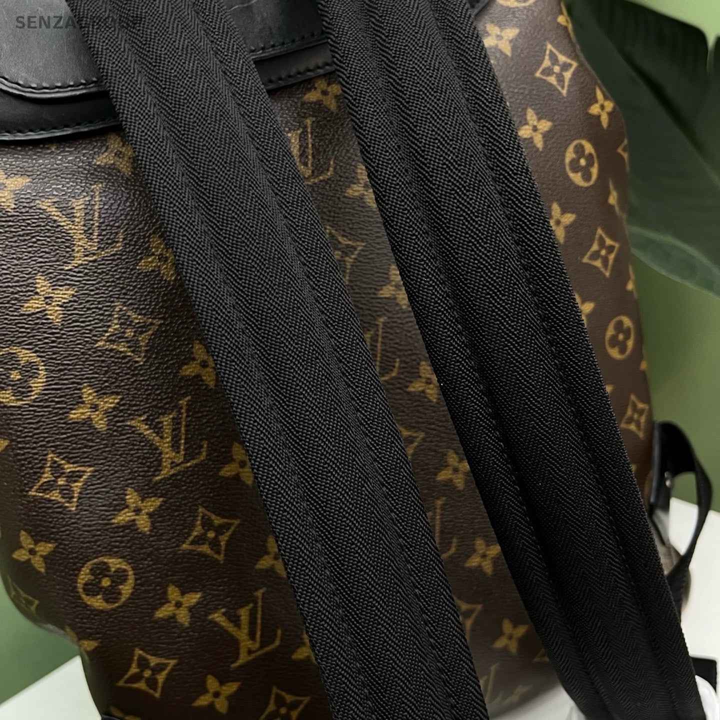 Louis Vuitton Palk Monogram Backpack Brown Silver Unisex Adults Classic