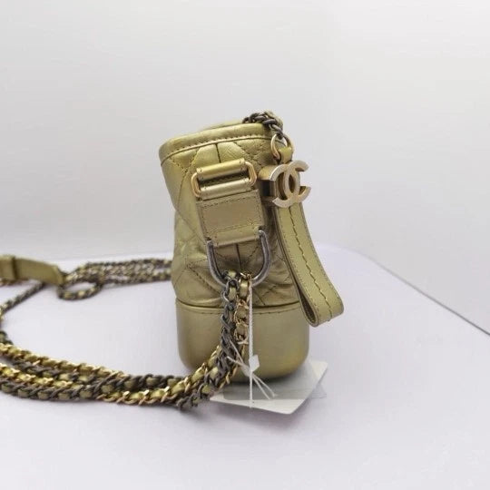 CHANEL Pre-owned 24K Small Gold Gabrielle Crossbody Bag Women