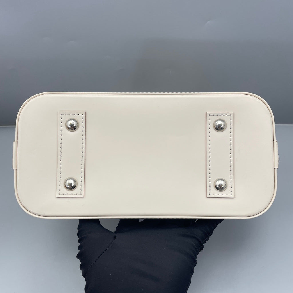 Louis Vuitton Alma bb Water ripples Top Handle 2way Shoulder Handbag White