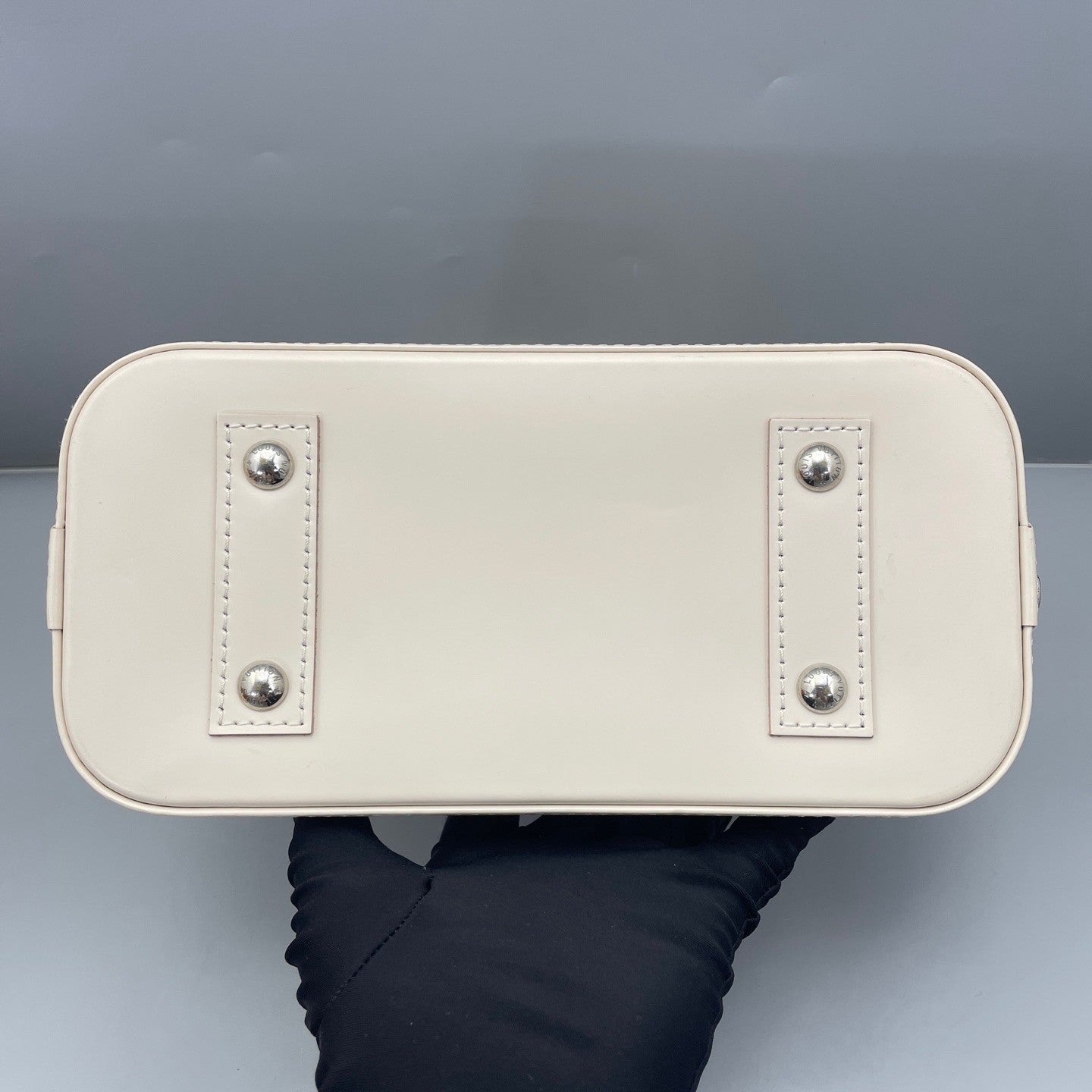 Louis Vuitton Alma bb Water ripples Top Handle 2way Shoulder Handbag White