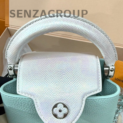 Louis Vuitton Capucines Mini Mint Green Handbag Shoulder Bag Women