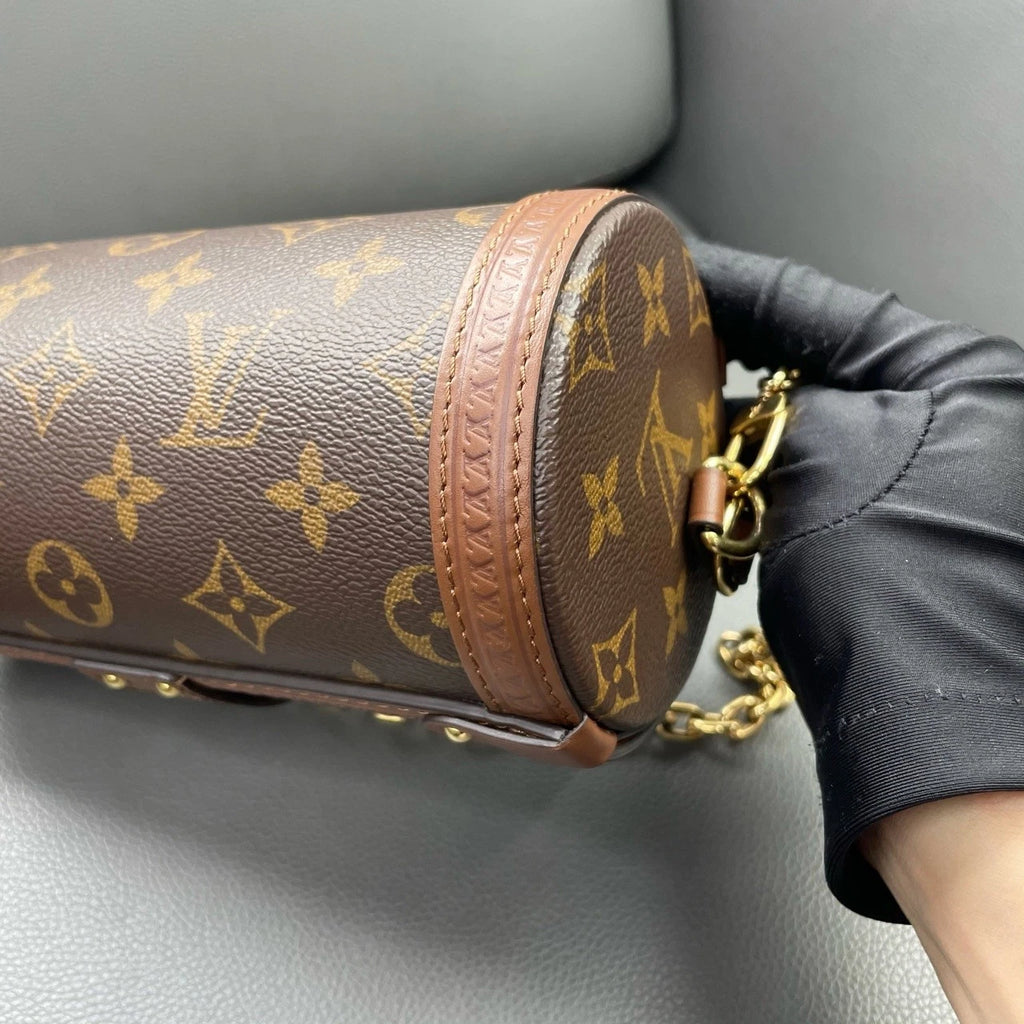 Louis Vuitton Monogram Canvas Papillon Trunk Cylinder Crossbody Women