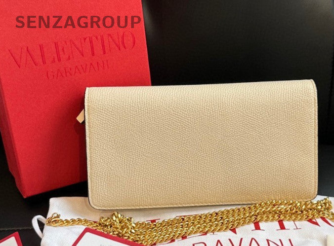 Valentino Vlogo Signature Woc Chain Shoulder bag Crossbody Handbag Women White