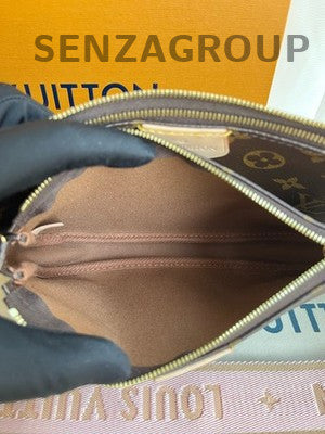 Louis Vuitton Monogram Multi-Pochette Accessoires Crossbody Bag Brown