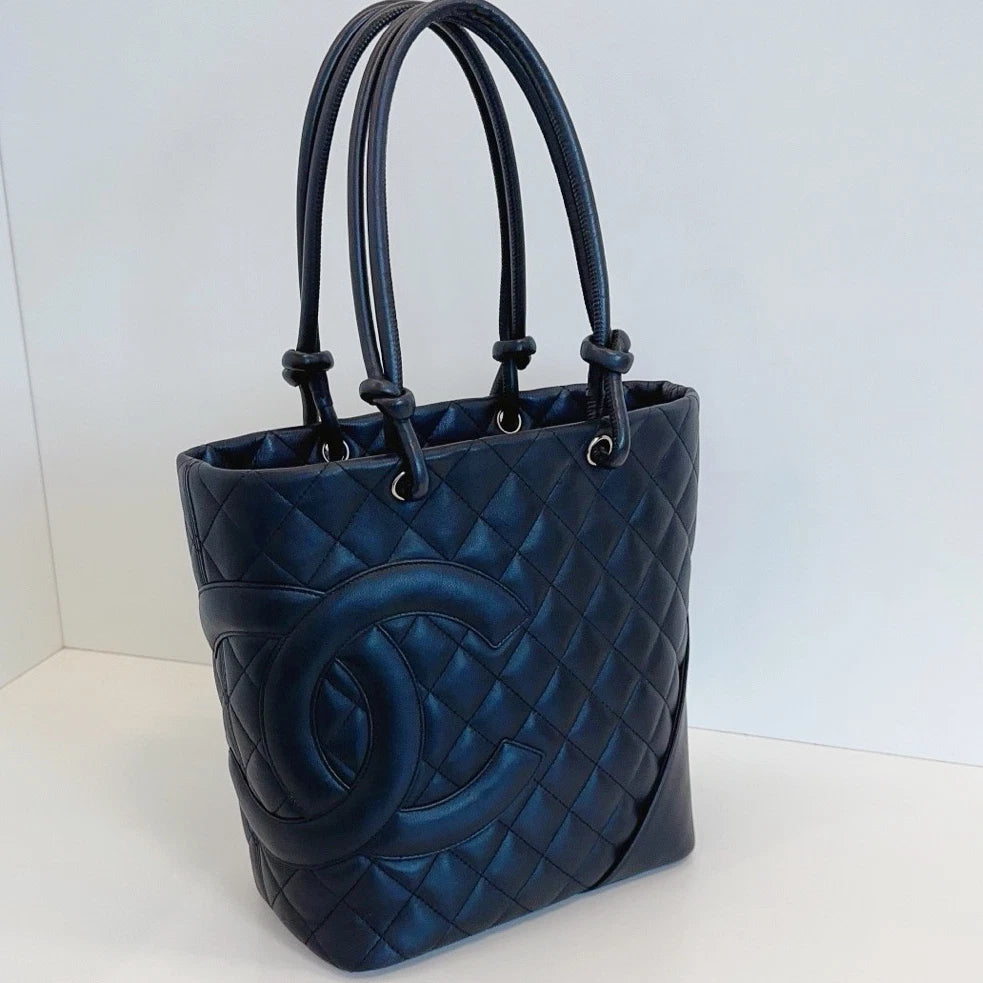 Chanel So Black Bucket Diamond Top Handle Shoulder Bag Black Women Fashion