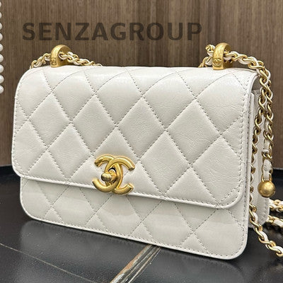 Chanel Classic Quilted Chain Shoulder Bag in Silver - Timeless & Stylish