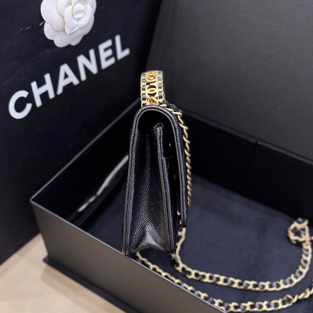 CHANEL Hollow Letter Handle WOC Chain Crossbody For Women