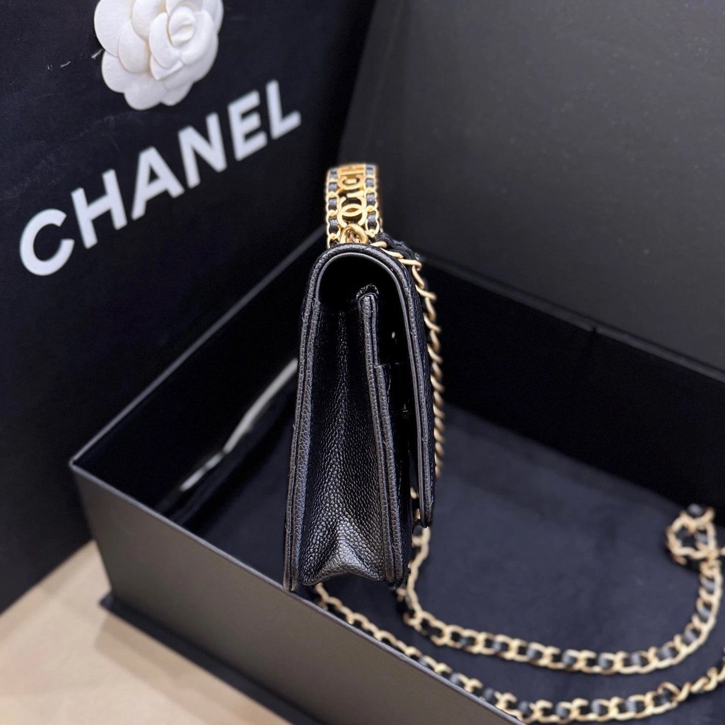 CHANEL Hollow Letter Handle WOC Chain Crossbody For Women