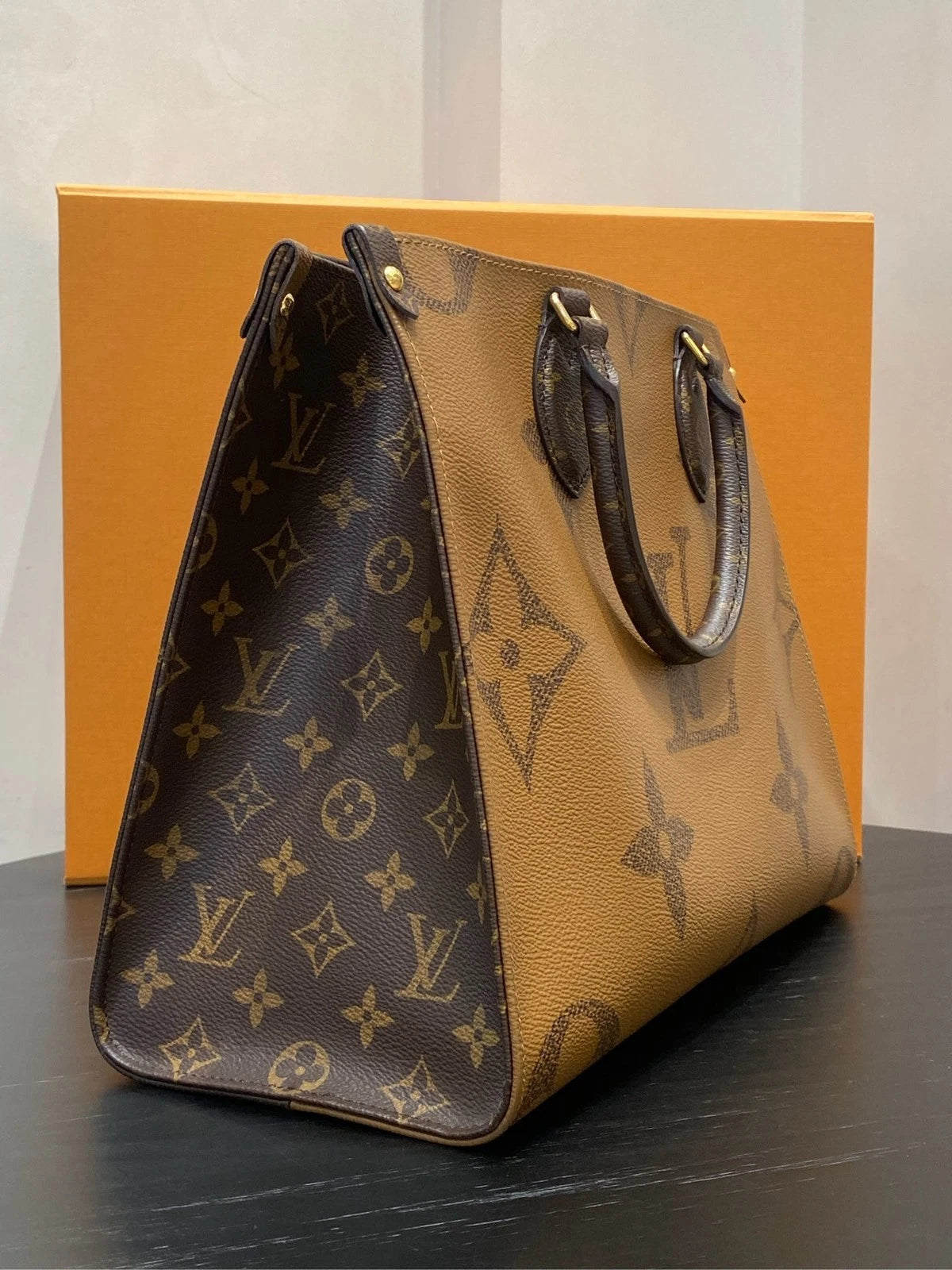 Louis Vuitton OntheGo Medium Canvas Tote Handbag For Women