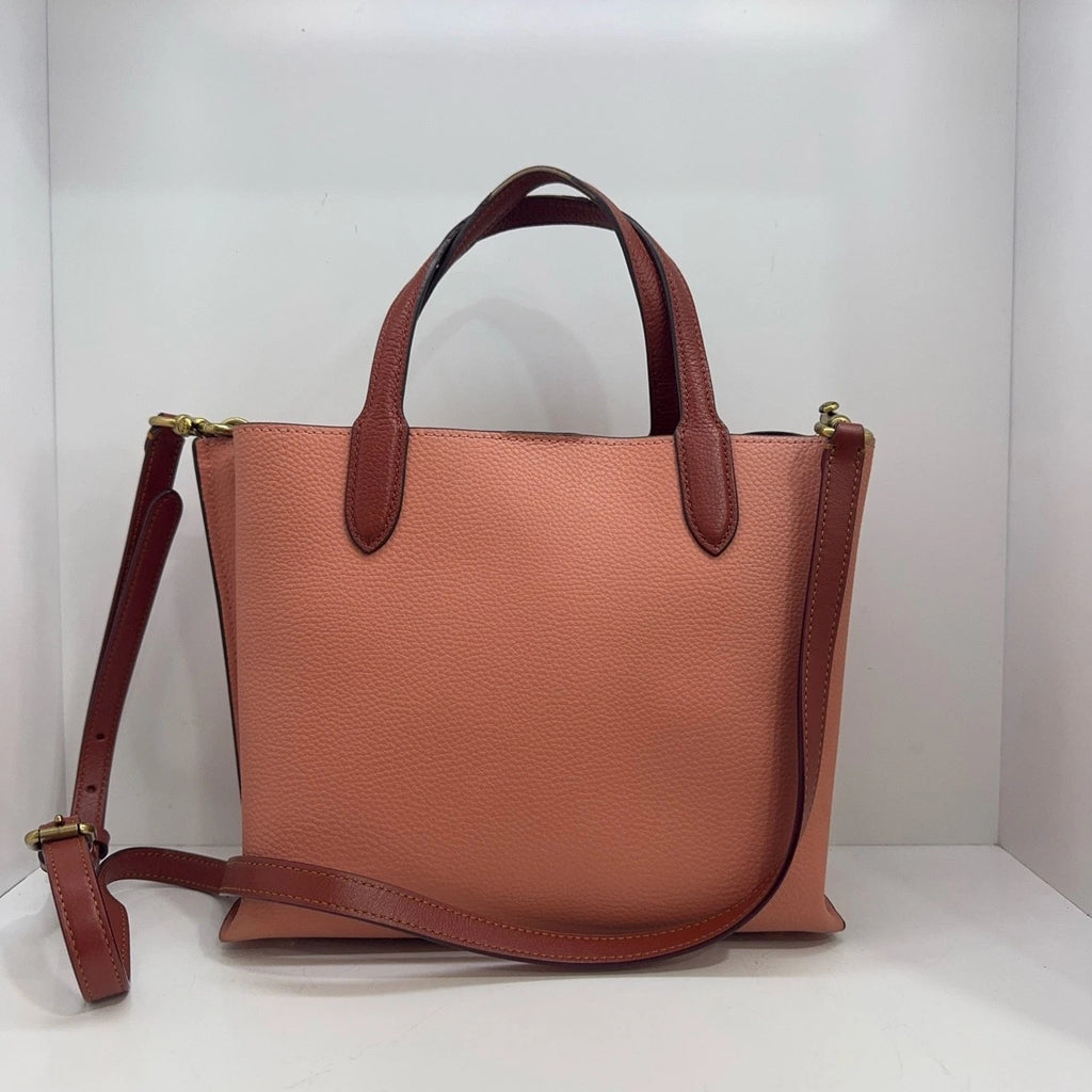 COACH Willow 24 Women's Leather Bucket Tote Crossbody Shoulder Handbag