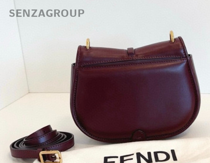 Fendi C’mon Full-Leather Messenger Shoulder Crossbody Bag Almost Brand New Red