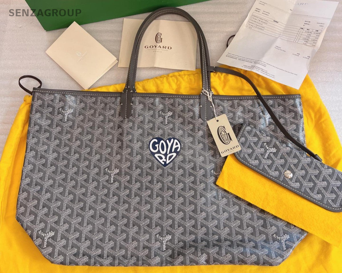 Goyard tote PM Classic Monogram Logo Gray Brand NEW
