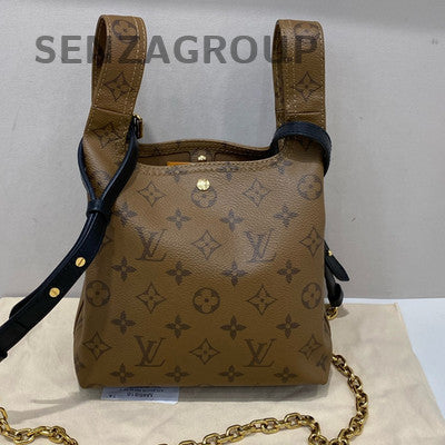 Louis Vuitton Monogram Atlantis BB Bucket Bag with Chain Strap