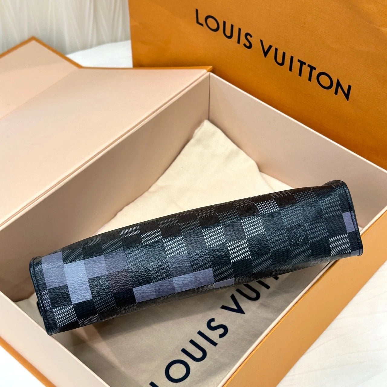 Louis Vuitton Canvas Pochette Voyage Clutch For Women