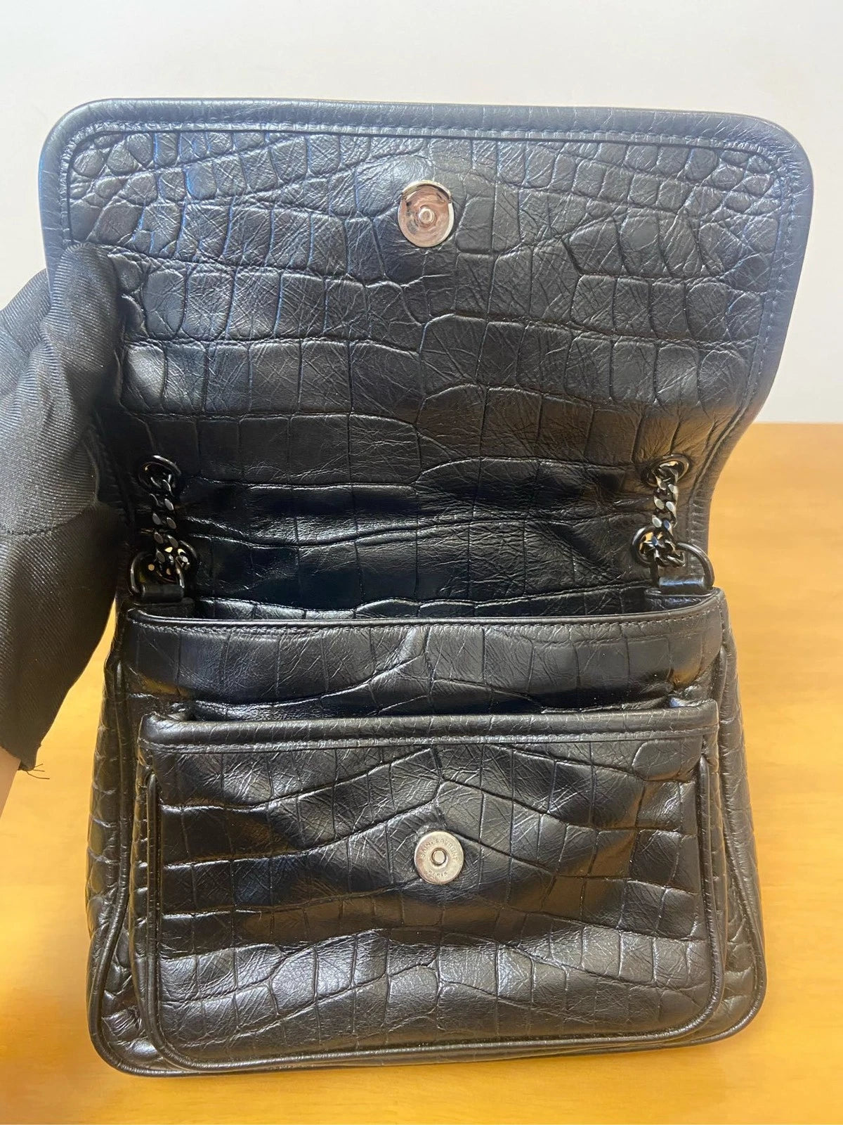 YSL Black Niki Small Shoulder Bag For Women