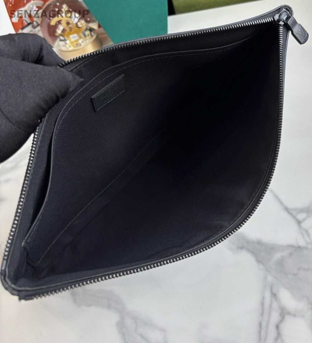 Louis Vuitton Monogram Empreinte Clutch Handbag Calfskin Almost Brand NEW