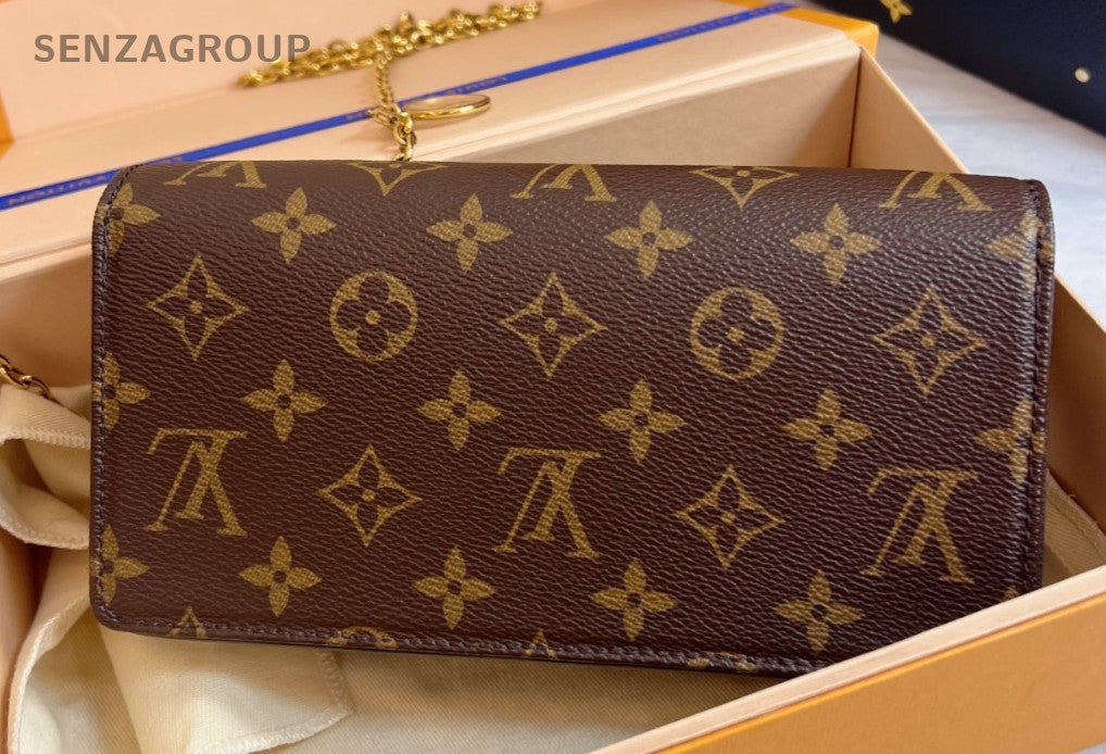 Louis Vuitton Lily Woc Monogram Chain Shoulder bag Crossbody Women Brand NEW