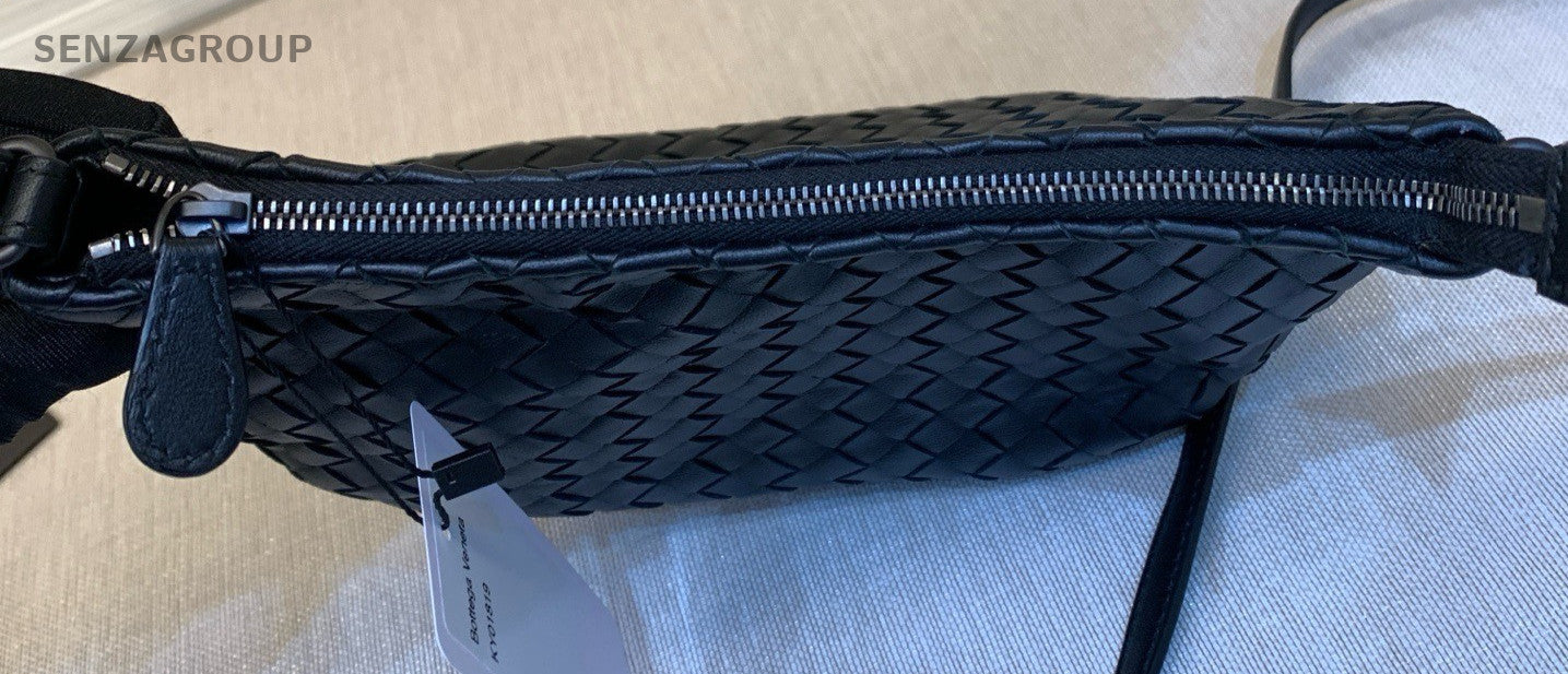 Bottega Veneta PM Intrecciato Shoulder Crossbody Bag Black Women