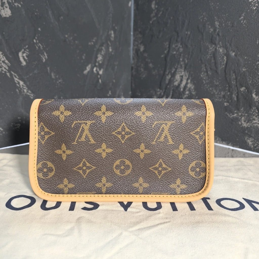 Louis Vuitton Nano Baguette Canvas Shoulder Bag For Women