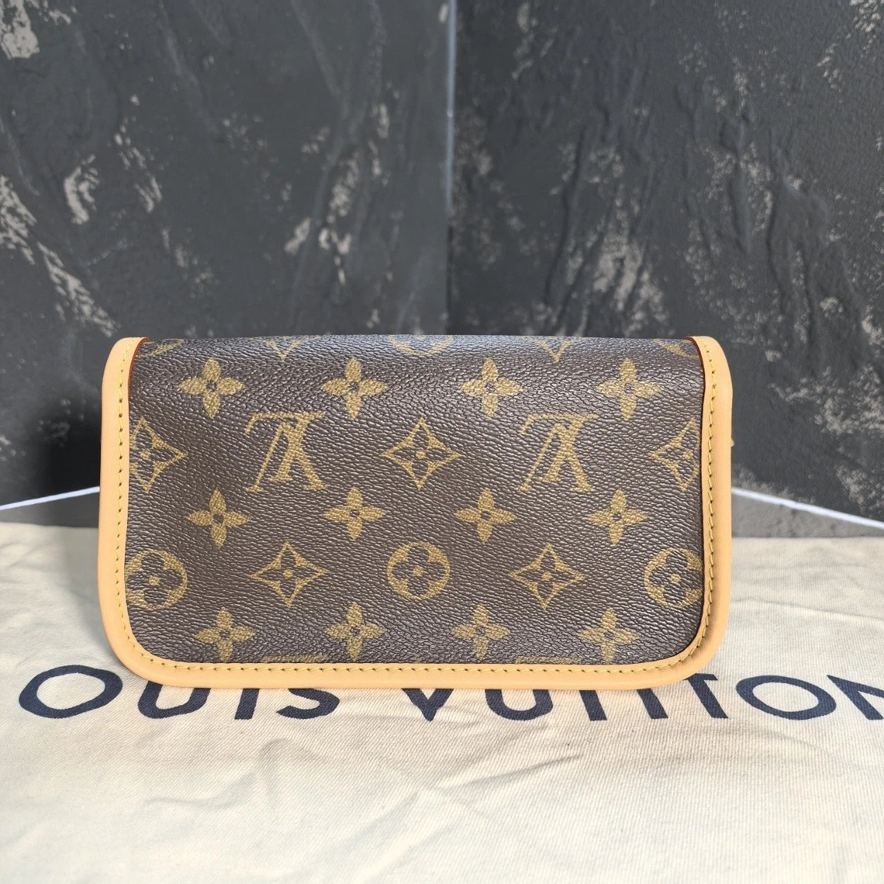 Louis Vuitton Nano Baguette Canvas Shoulder Bag For Women