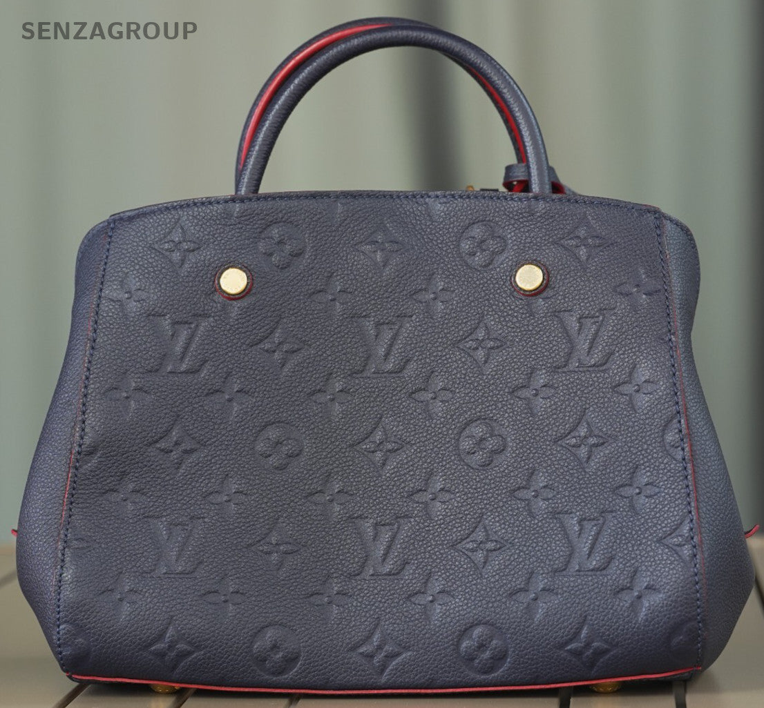 Louis Vuitton Navy Blue Monogram Empreinte Montaigne BB Shoulder bag crossbody