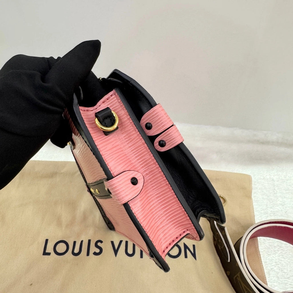 Louis Vuitton Pink Epi Trunk Clutch For Women