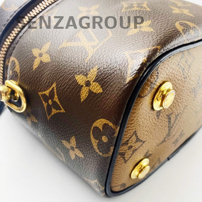 Louis Vuitton Monogram Vanity Bag in Caramel with Gold Chain Strap