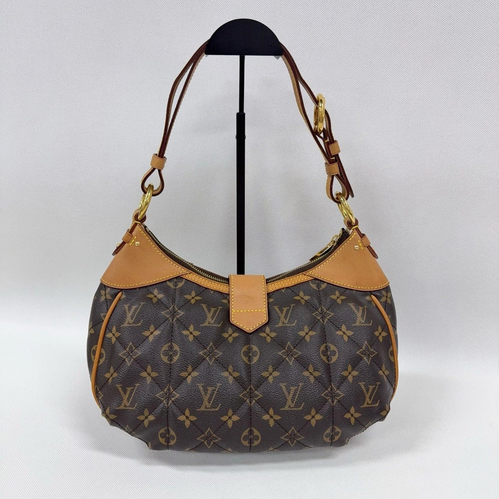 Louis Vuitton Tulum Monogram Shoulder Bag Brown Gold Used Women Classic