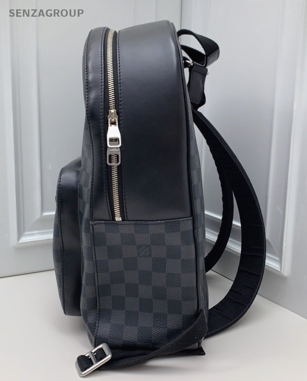Louis Vuitton Discovery Damier Backpack Black Silver Unisex Adults Classic