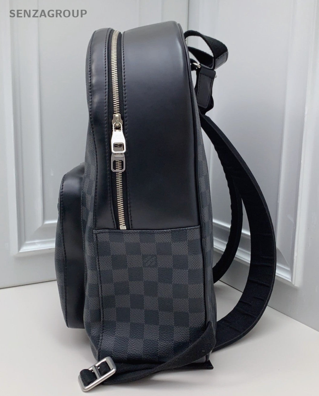 Louis Vuitton Discovery Damier Backpack Black Silver Unisex Adults Classic