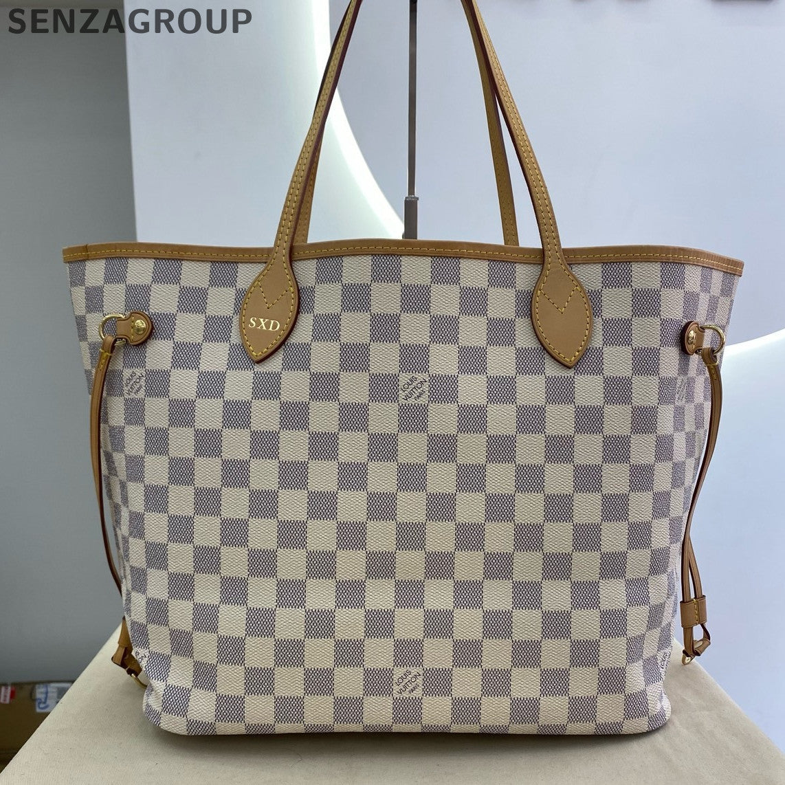 Louis Vuitton Damier Ebene Neverfull MM Tote Shoulder Bag for Women