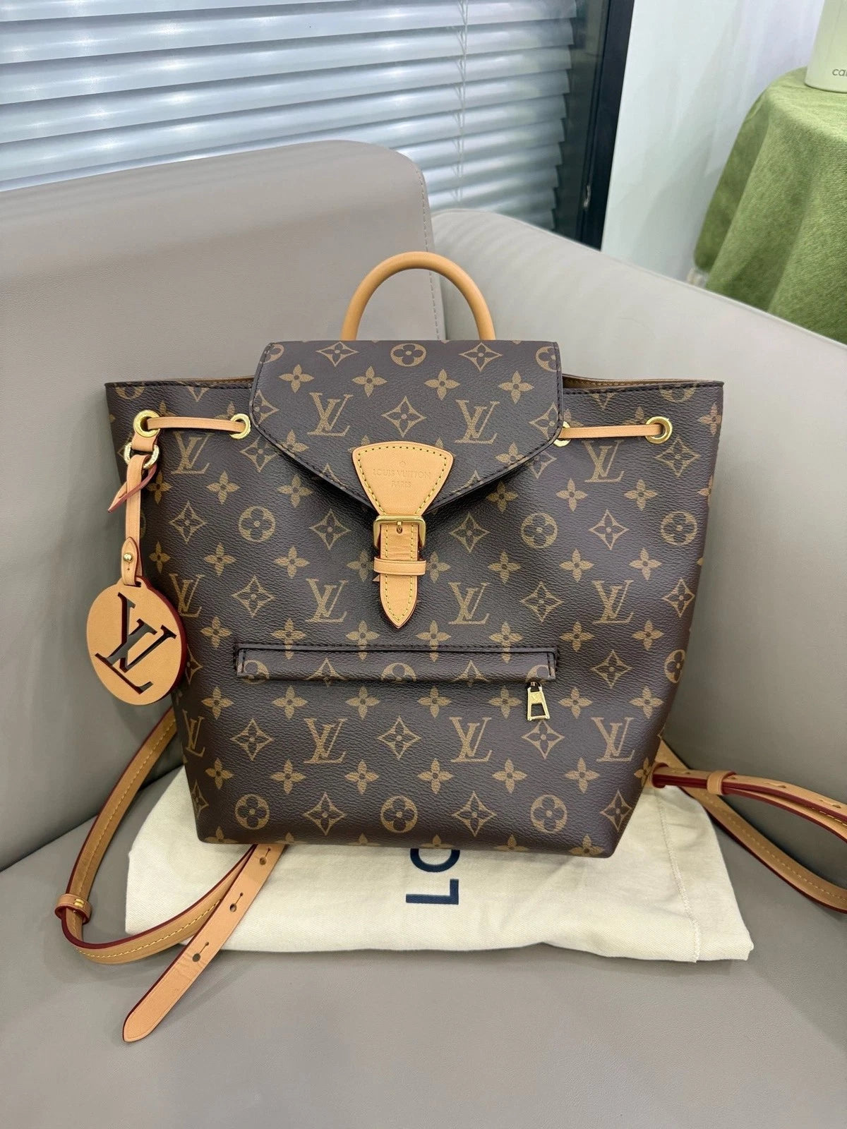 Louis Vuitton Monogram Canvas Montsouris Backpack For Women