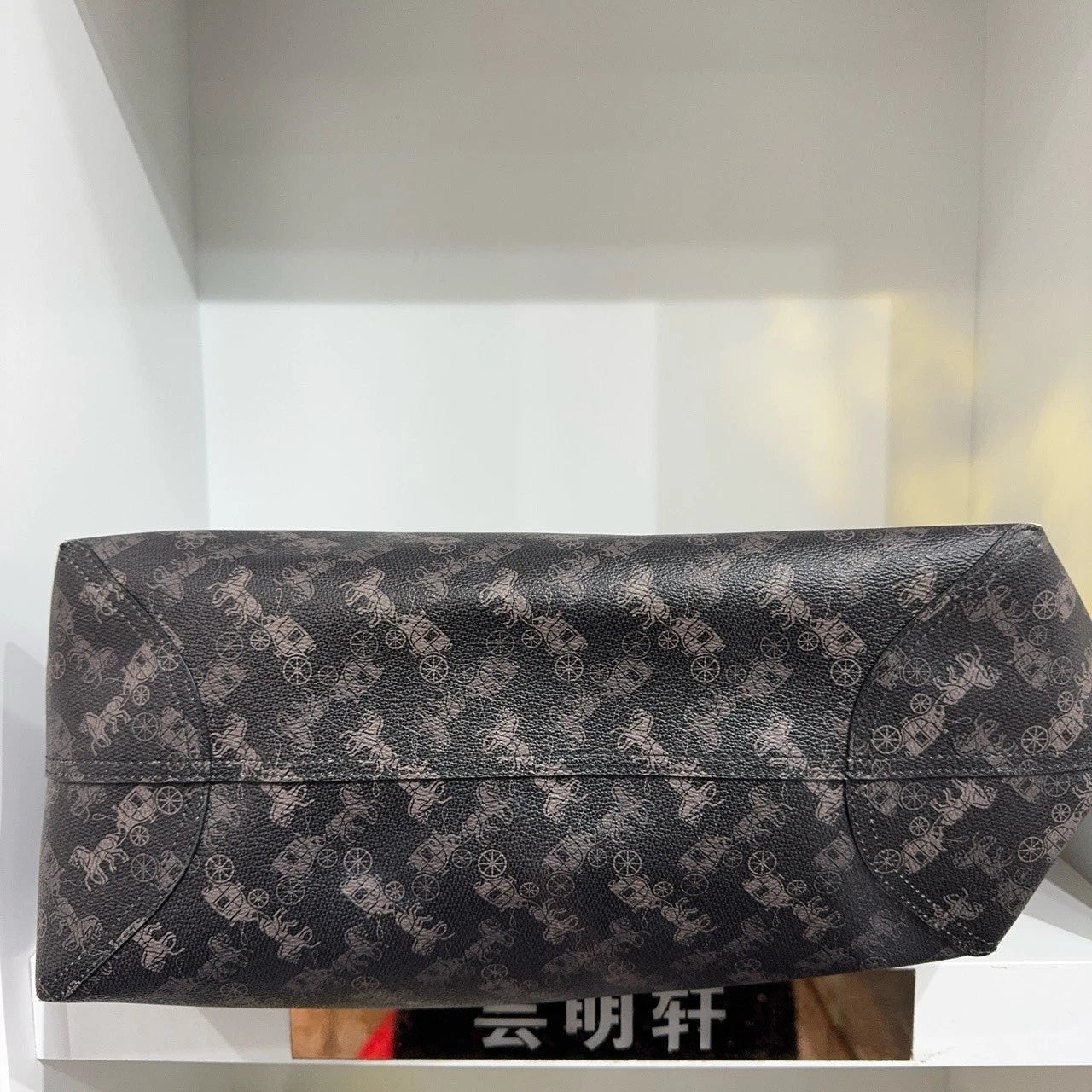 Coach City 33 Reversible Horse Print PVC Tote Shoulder Handbag Women