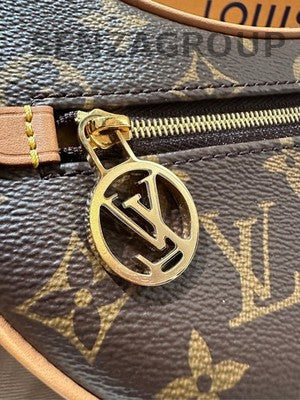 Louis Vuitton Brown Gold Chain Shoulder Bag - Classic Women's Fashion