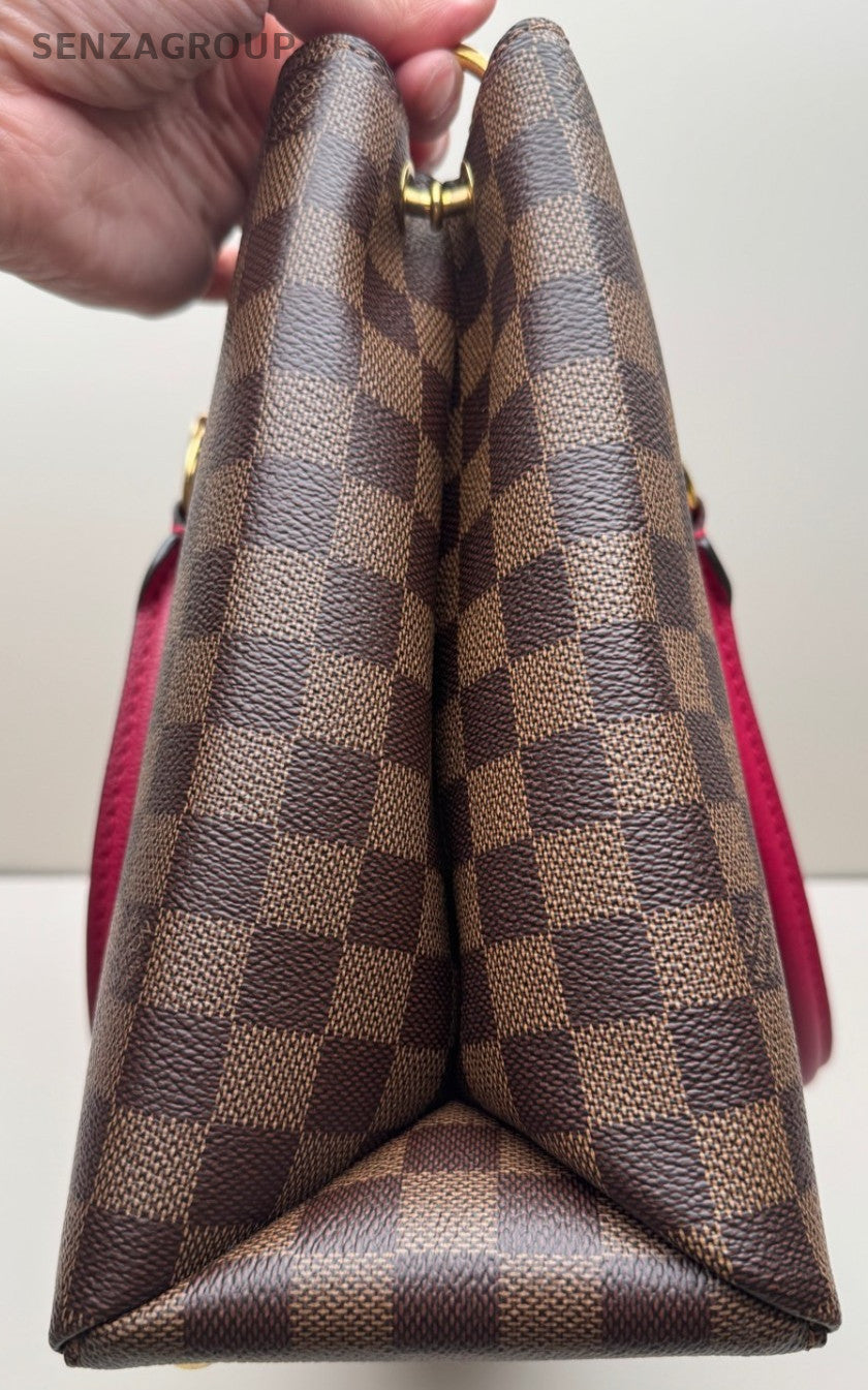 Louis Vuitton Riverside Damier Ebene Top Handle Tote Bordeaux Almost Brand New