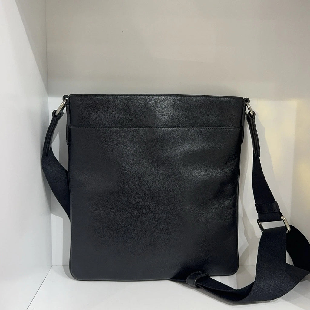 Coach Black Leather Shoulder Crossbody Bag For Women